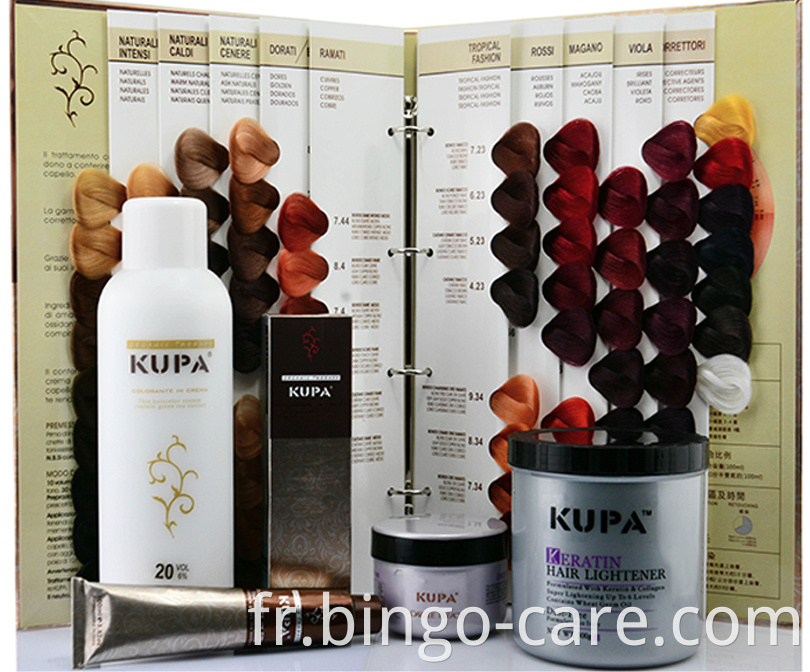 KUPA Professional Salon Use Hair Oxidizer Cream Hair Colorant formulé en Italie Private Label